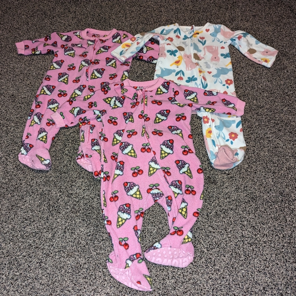 Carter's fleece baby pjs